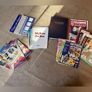 Creative Memories Scrapbook Collection - Blue, Red, White, Pink